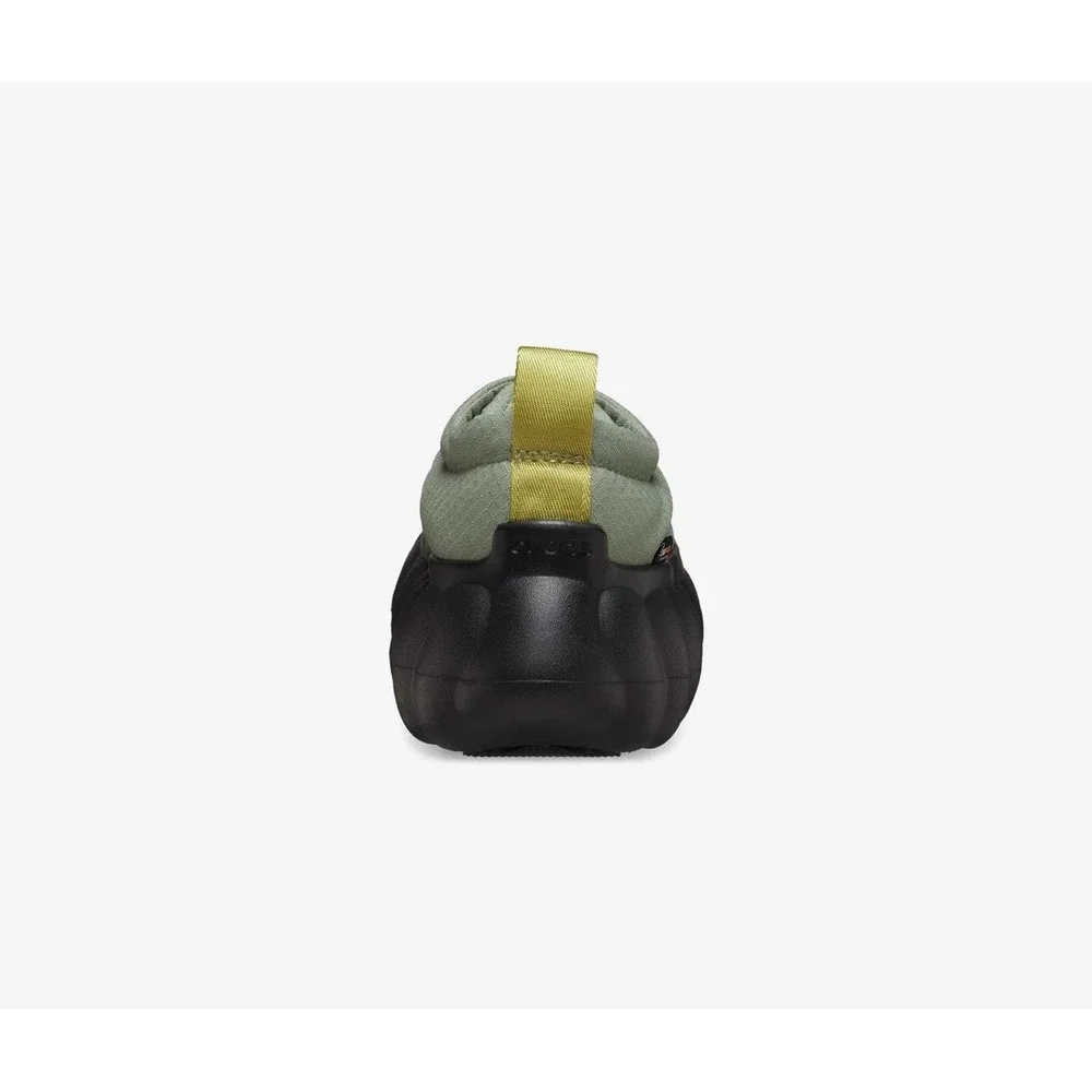 CROCS Overpuff Cordura Shorty Shoes Boots Booties Womens 7 Moss Green Black NWT